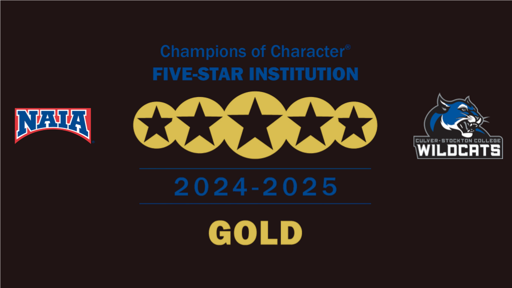 Culver-Stockton College Recognized by NAIA as Five-Star Champions of Character Award Winner