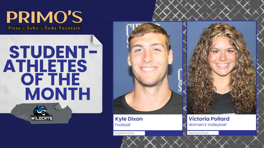 Dixon, Pollard Named September's Student Athletes of the Month