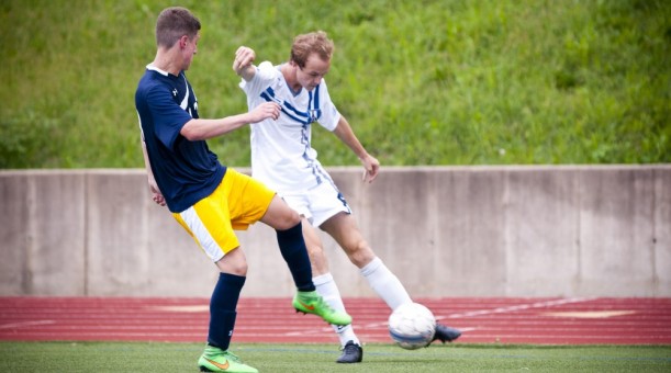 Caruso Nets Lone Goal in Men's Soccer 1-0 Victory