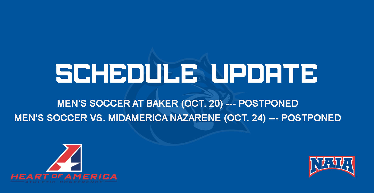 Men's Soccer Postpones this Week's Games with Baker, MNU
